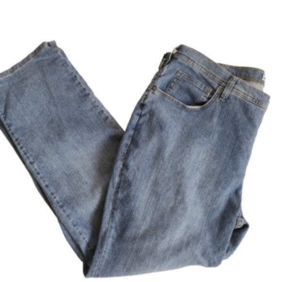 Lee Denim - Lee Classic Fit at Waist Blue Denim Jeans 22W